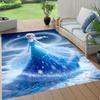 Frozen cartoon print decorative rug/doormat, suitable for entrances, balconies, kitchens, and bedrooms.