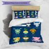 3pcs Custom Name Cartoon Octonauts Bedding Set Duvet Cover Closure Includes 1 Duvet Cover & 2 Pillowcases for All Seasons Bedroom Decor