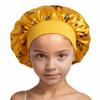 Children's Satin Sleep Cap - Soft Elastic Silk-like Hair Care Hat