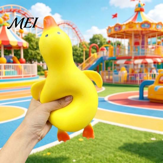 Peanut Shaped Sensory Toy Anti-stress Duck Fidget Toys, Cute Pineapple Decompression Squeeze Toys for Kids Adults, Creative Desktop Ornaments