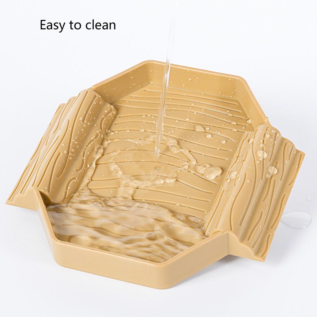 Small Plastic Turtles Bathing Pool Multifunctional Design Water Basin For Baby Reptiles Easy Cleaning And Portable Use