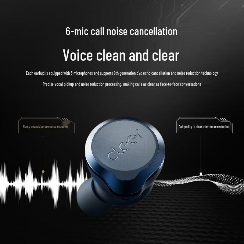 Cleer Ally Plus II True Wireless Adaptive ANC Earbuds