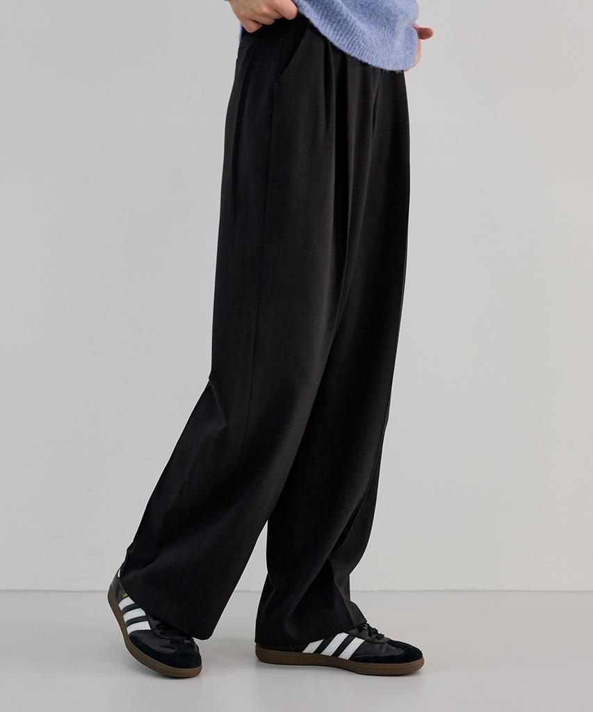 KNOWING Simple Slacks (Charcoal)