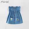 Spot Malwee Summer Dress: Stylish European & American Princess Dress for Little Girls