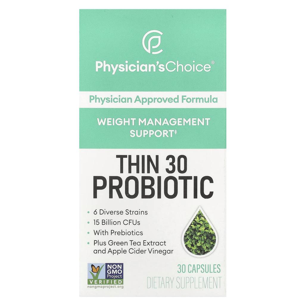 Physician's Choice Thin 30 Probiotic, 15 Billion CFU, 30 Capsules