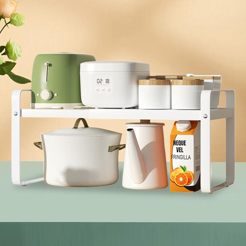 Extendable 3-Tier Kitchen Countertop & Cabinet Storage Rack