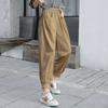 Women's Spring and Autumn Haren Trousers Female Thin Section High-waisted Loose Hundred Matching Thin Elastic Waist Casual Small Foot Haren Trousers
