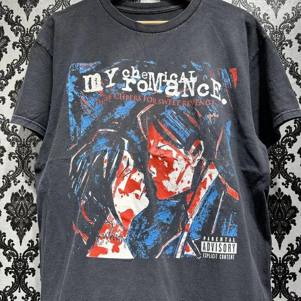 Футболка с принтом рок-группы My Chemical Romance, короткий рукав, унисекс