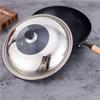 Round Pot Lids Vegetable Cover Stainless Steel Wok Lid Pot Frying Pan Covers Kitchen Supplies