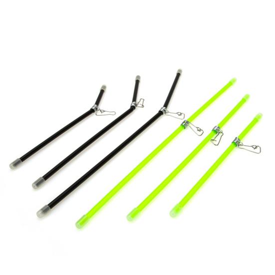 20Pcs Luminous Fly Fishing Anti-Tangle Feeder Tube with Snaps Hook 15/20/25cm Fishing Balance Connector for Teaser Saltwater Bait Cage