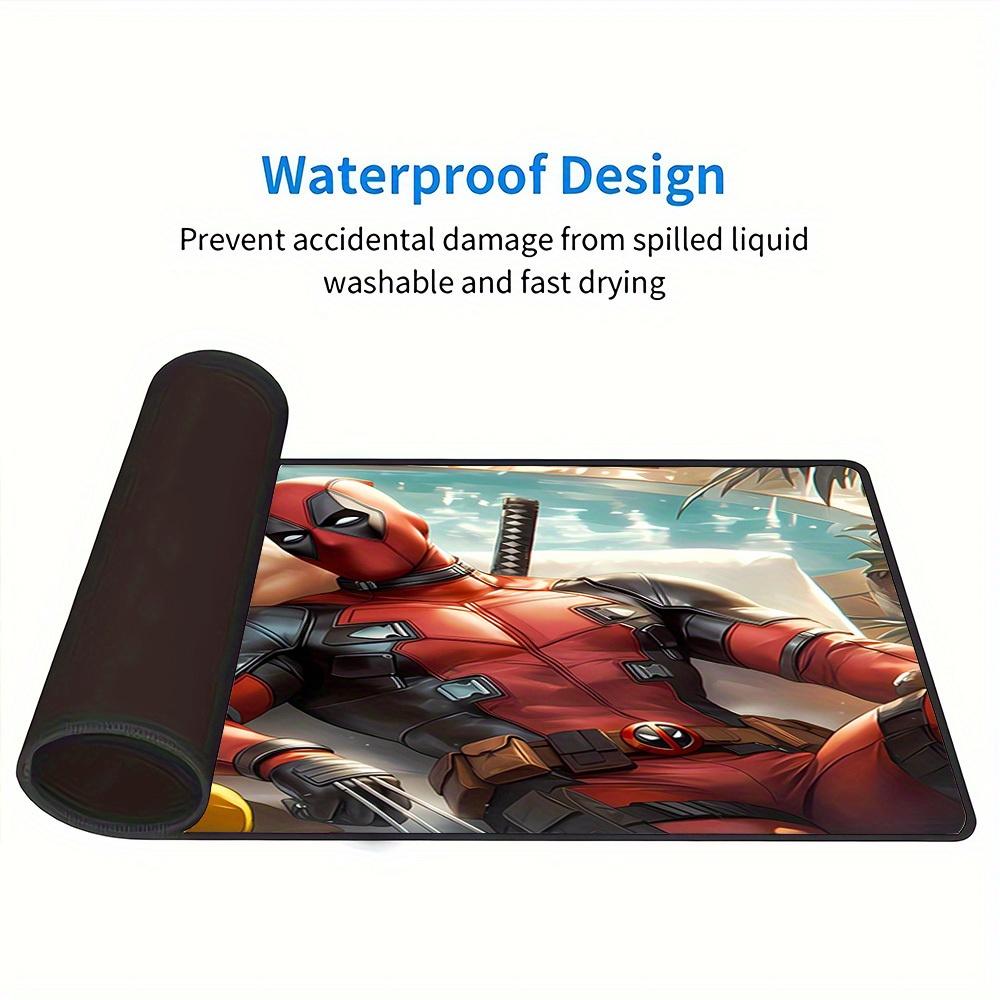 Large Multi-Size Non-Slip Rubber Base Deadpool, Wolverine, Friendship Mouse Pad, Stitched Edges Keyboard Desk Mat for School, Office, Home,