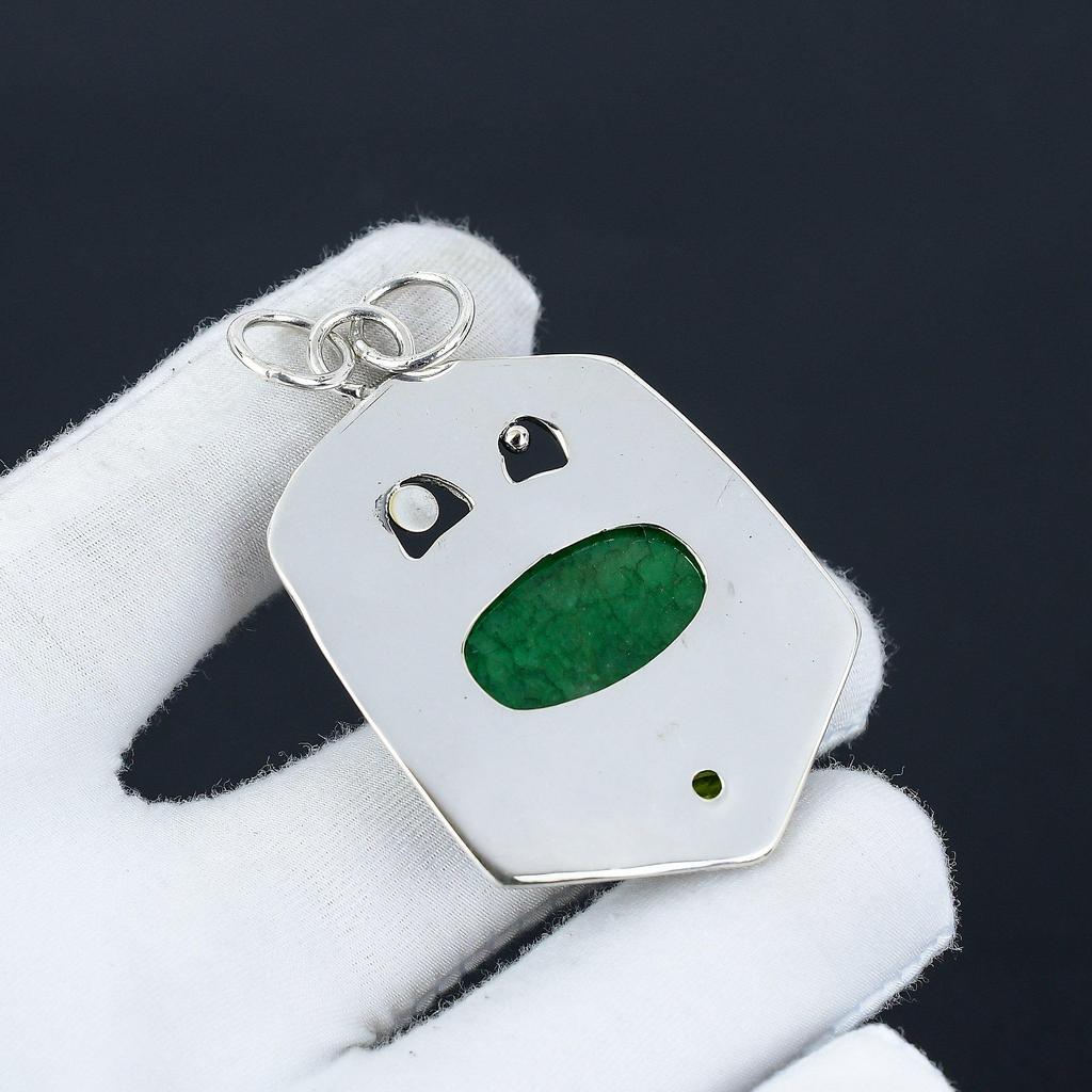 Изумруд, драгоценный камень кулон перидот, изумруд драгоценный камень ручной работы из стерлингового серебра 925 пробы изумруд кулон для женщин кулон для подарков