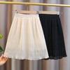 Girls' Chiffon Midi Skirt Summer New Style Children's Fashion Mid Size Children's Clothing Summer Pleated Skirt