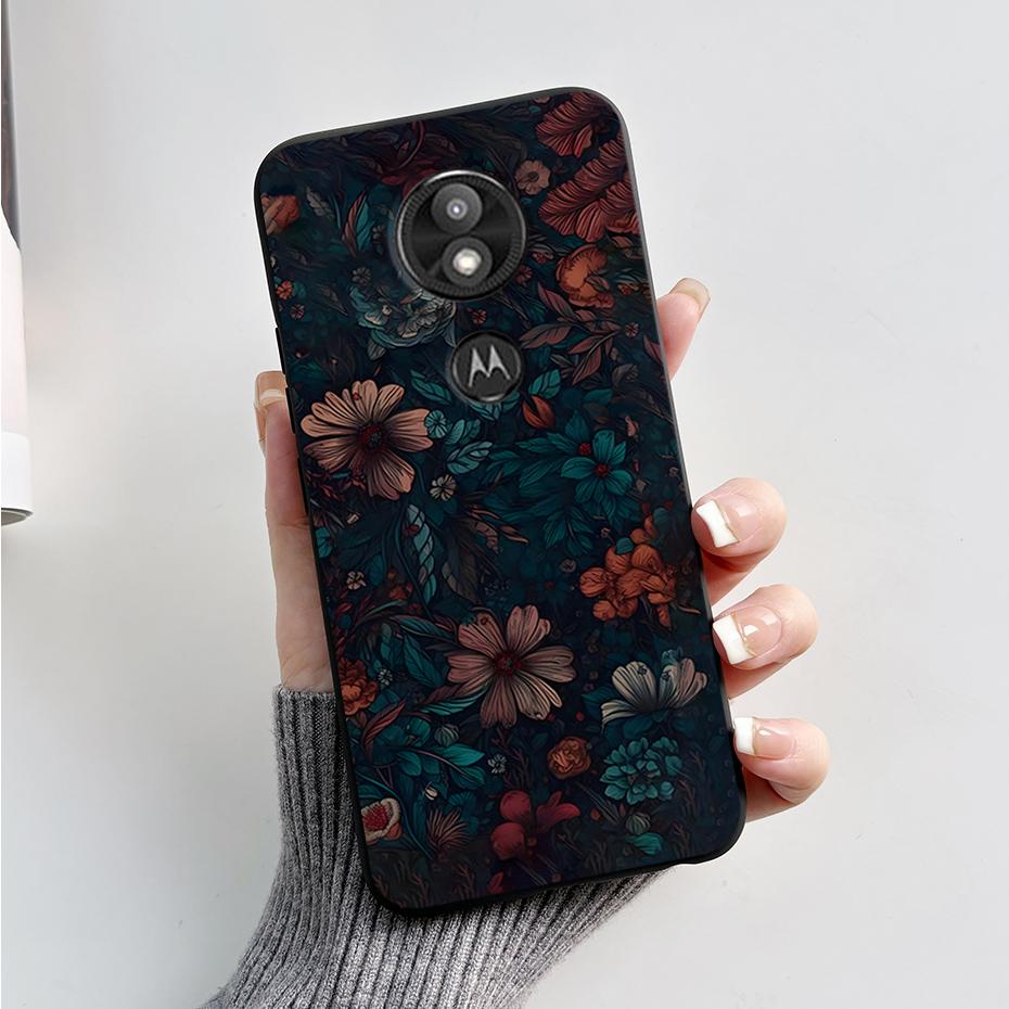Чехол-бампер For Motorola Moto G7 Play Изысканный чехол Мягкий силиконовый корпус For Motorola Moto G7 Power Милый мультяшный черный чехол