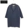 GALERIE VIE Пальто-честер из легкого драпа из шерсти с кашемиром, темно-синее, 34, Б/У
