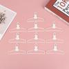 10 Mini Hangers White Coat Dress Doll Plastic Clip Hangers For Doll Wardrobe