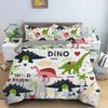 Bedding set dinosaur pattern quilt cover pillow cover kids adult room decoration large size quilt cover set 2/3pcs