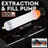 500Ml Car Oil Fluid Extractor Filling Syringe Bottle Transfer Fuel Extraction Liquid Oil Auto Manual Brake Oil Pump