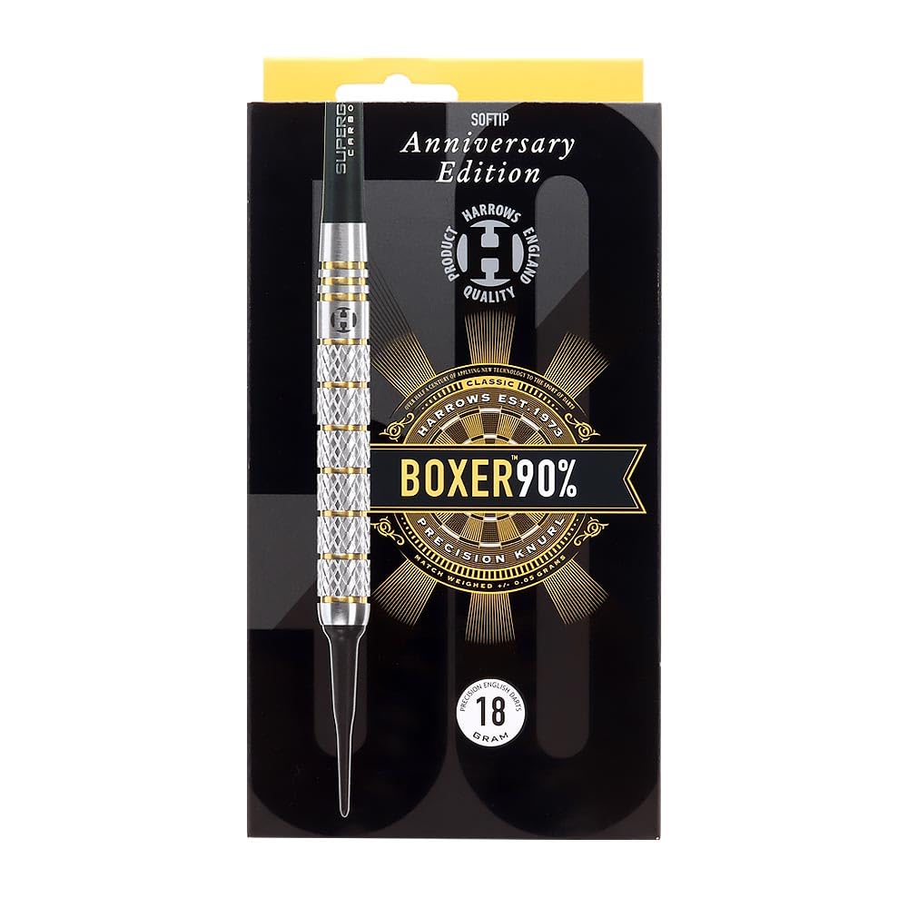 Harrows BOXER PARALLEL Boxer Parallel Юбилейное издание 50 лет 2BA 18гR Баррель для дартса Набор дартс 90%