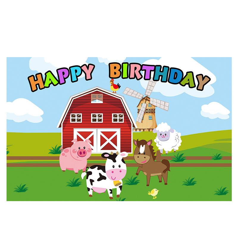 Cow Ranch Birthday Party Supplies Disposable Cutlery Paper Plates Paper Cups Paper Towels Girl Decoration Birthday Decoration
