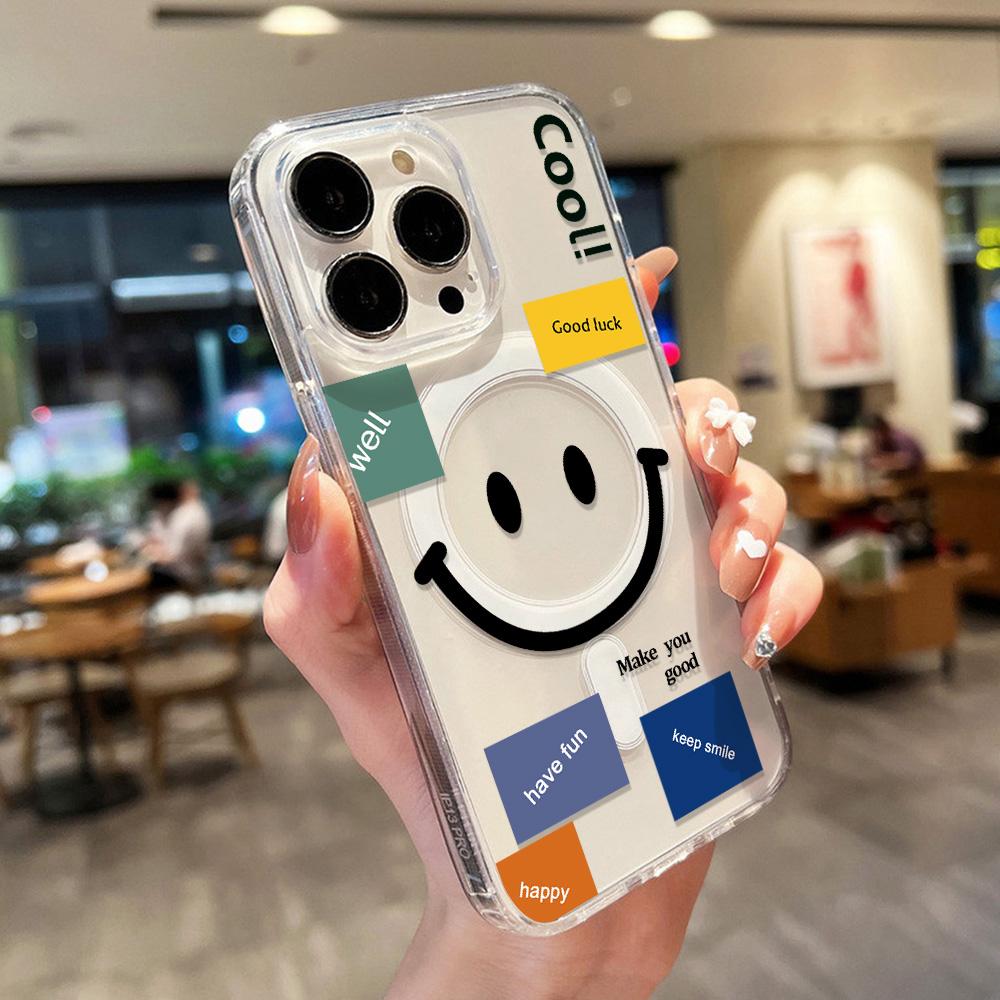Магнитный чехол для телефона для iPhone 12 14 16 17 Pro 17 16 15 14 13 12 Pro Max 12 13 14 15 16 Высококачественный противоударный чехол Полная защита Милый стиль