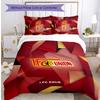 Union Berlin FC Printed 3PCS Bedding Set Breathable Duvet Cover with Pillowcases Decorative Bed Linen for Bedroom Home