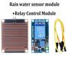 Модуль обнаружения воды 12 В для Arduino, датчик капель дождя с релейным выходом для мониторинга погоды, мощность реле 250 В