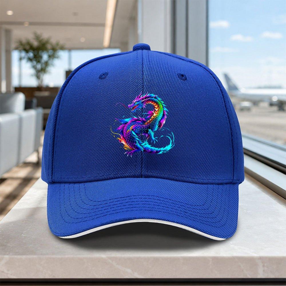 Adjustable Dragon Pattern Baseball Cap For Men Women Lightweight Printed Hat For Outdoor Weddings Parties