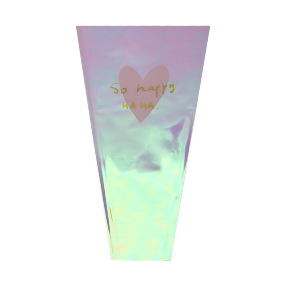 30 шт. Пакет для упаковки цветов в форме сердца с любовью, Водонепроницаемый рукав для упаковки букетов, Пакет для упаковки цветов