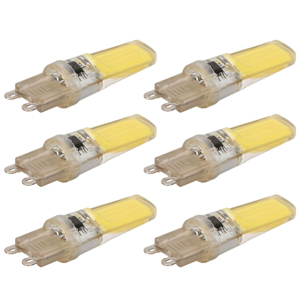 6pcs G9 LED Light Bulb COB Dimmable Professional G9 LED Bulb Replacement for Wall Lamps Table Lamps 220V