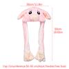 Winter Soft Warm Animals Ear Hat Rabbit Pinch Airbag Plush Funny Cap