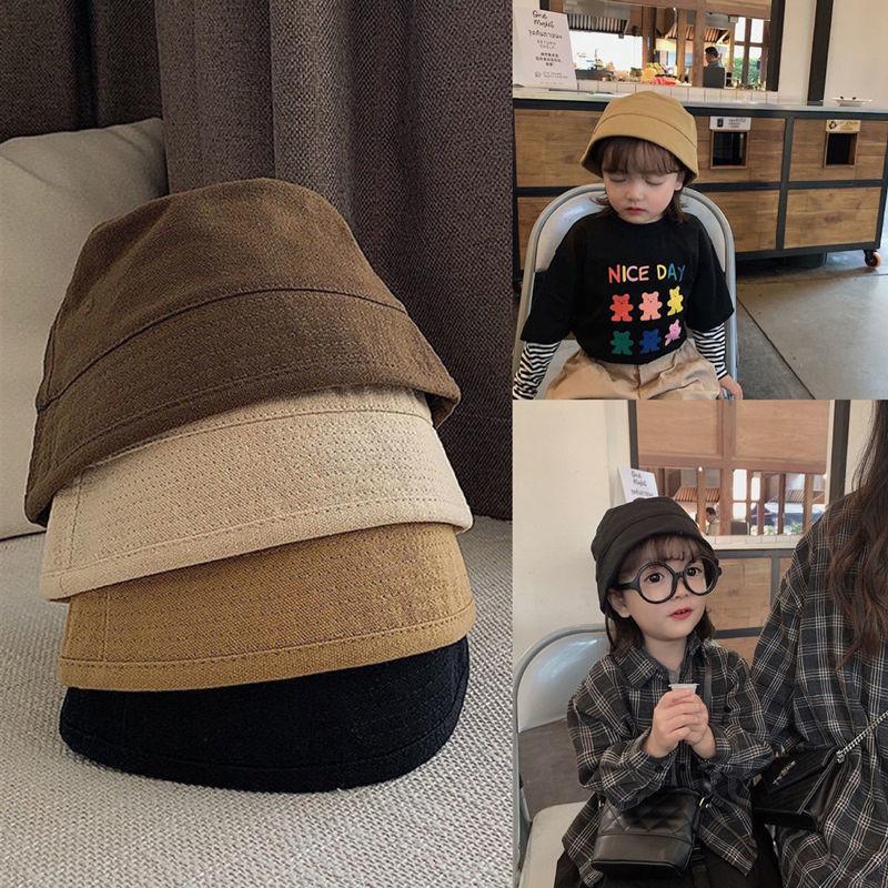 Fisherman Fashion Kids Hat Cotton Warm Bucket Style For Toddler Outdoor Hat Warm