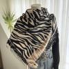 Autumn and Winter Imitation Cashmere Scarf Women's New Color Matching Printing Shawl Versatile Warm Scarf