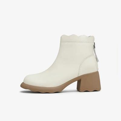 Модные женские ботильоны 2024 Высококачественная женская обувь Простые и универсальные туфли на высоком каблуке Женские высокие ботинки на платформе