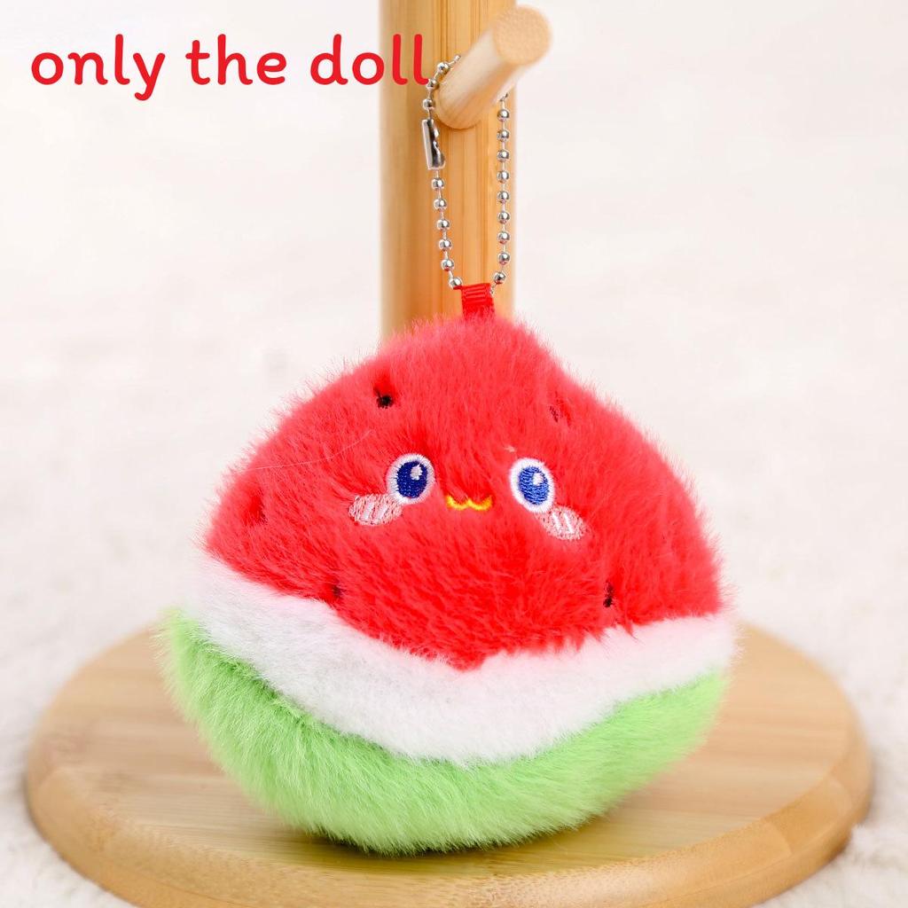 Плюшевый брелок Арбуз Баклажан Яблоко Чеснок Морковь для девочек Аксессуар для сумки