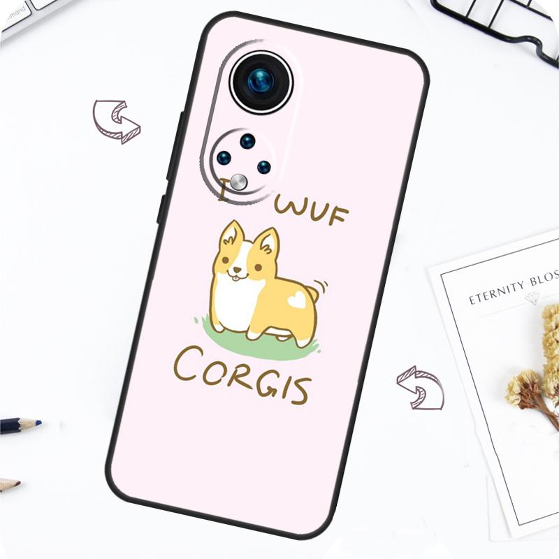 Чехол Корги и Бабл-ти для Honor Magic 7 Pro 5 6 Lite Honor 200 Pro 50 70 90 X8b X9a X8a X8 X9 X9c X9b