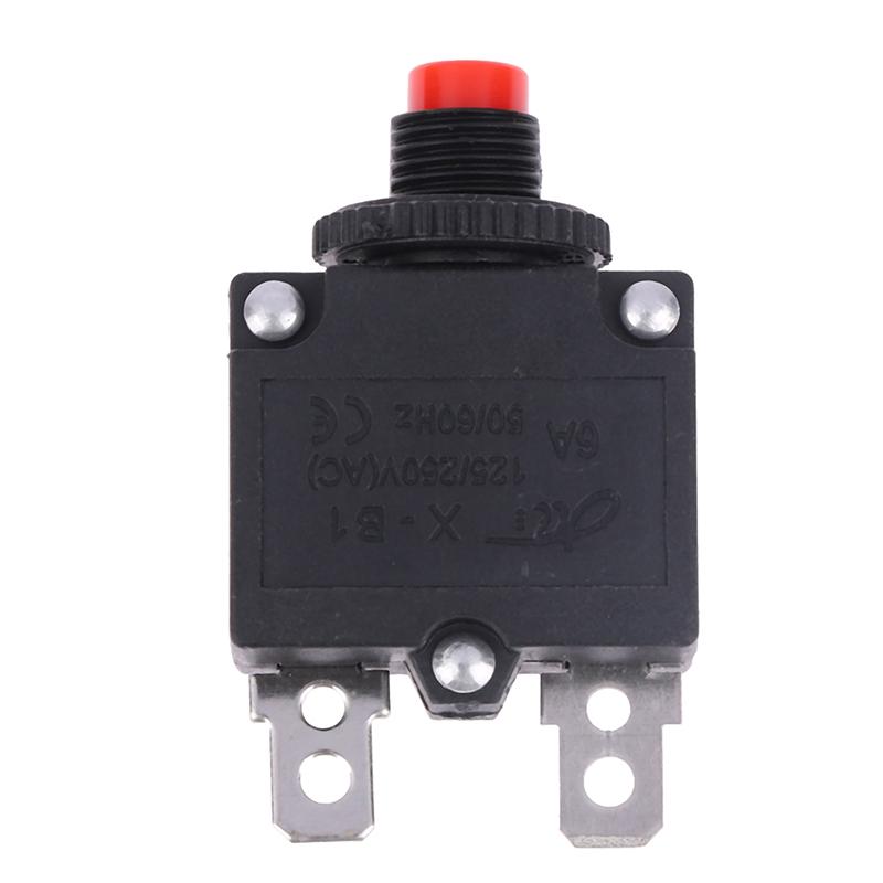 Thermal Switch Circuit Breaker Overload Protector 5A 6A 8A 10A 15A 20A Overload Switch Protector Fuse