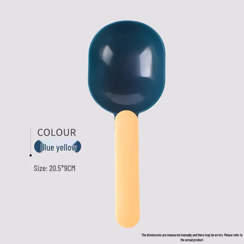 Многофункциональный пластиковый совок для риса и муки с длинной ручкой и зажимом