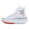 Run Star Hike High Made With Love - Белые женские кроссовки Ярко-Маковый Черный 571874C