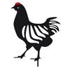 Wrought Iron Rooster Ornament Hollow Out Chickens Family Figure Chicken Yard Art Garden Metal Statue Farmhouse Decor