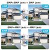 Камеры видеонаблюдения Wi-Fi 8MP Dual Lens Security Protect CCTV Camera Outdoor Human Detection Wireless PTZ IP Camera ICSee Lenovo