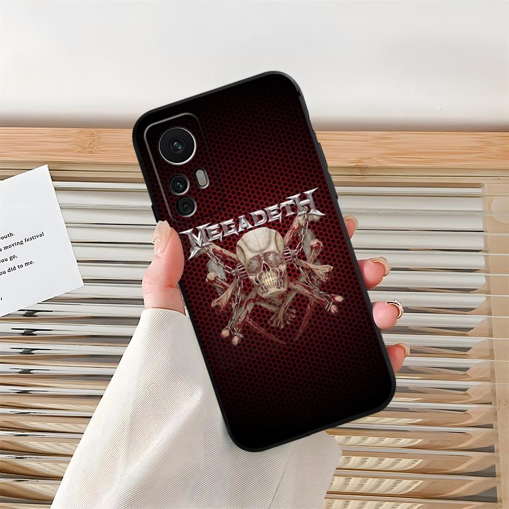 M-MegadethS Логотип Череп Металлический Чехол для Телефона Для Xiaomi 15 13 14 10 12 11 Pro POCO F6 X6 X3 F5 X5 Pro Lite Ultra Оболочка Coque