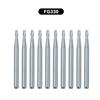 10Pcs/Box WellCK FG Dental Carbide Burs Dia 1.6mm For High Speed Tungsten Steel Burs FG330 FG556 FG245 FG34