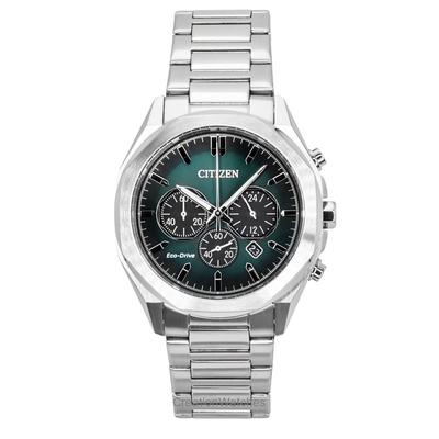 Eco-Drive Хронограф Нержавеющая сталь Зеленый циферблат CA4590-81X 100М Мужские часы