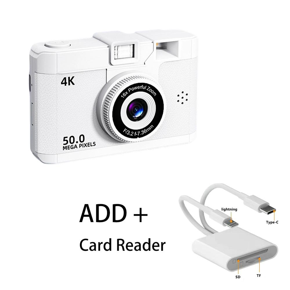 Фотоаппарат с двумя камерами Ретро-компактные камеры HD 1080P Цифровая фотокамера Детские подарки на день рождения Аудио- и видеокарта