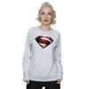 DC Comics Womens/Ladies Justice League Movie Superman Emblem Sweatshirt
