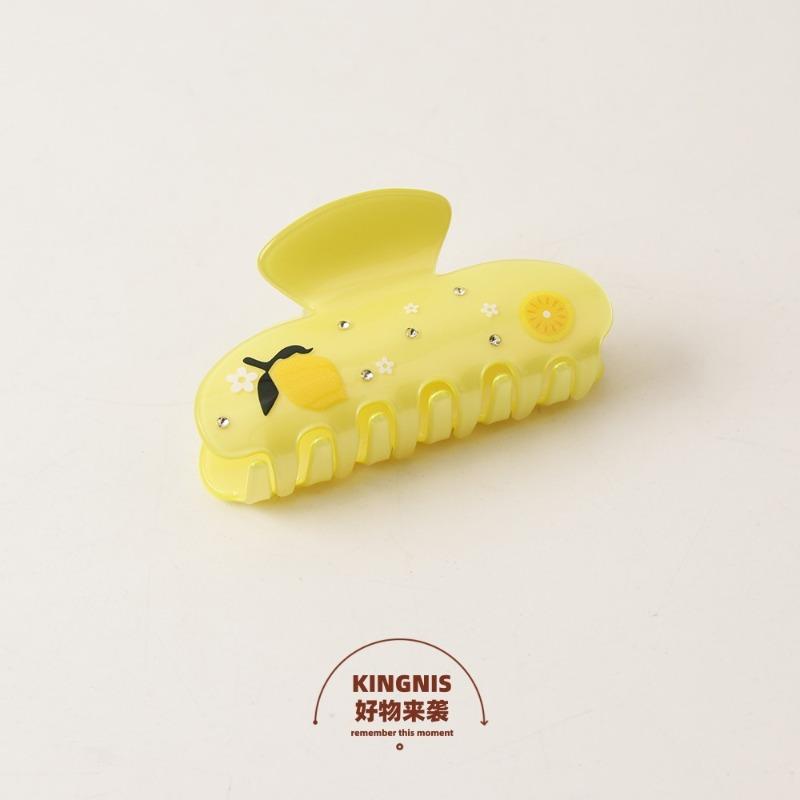 Fresh and High-Quality Fruit Claw Clip Best Friend Gift Medium Size Export Hair Clip Acrylic Trendy Hair Accessory Clip