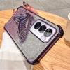 Glitter Shockproof Plating Quicksand Butterfly Phone Holder Case for OPPO Reno 14 14F 13 13F 12 12F 11 11F 10 Pro Silicone Cover