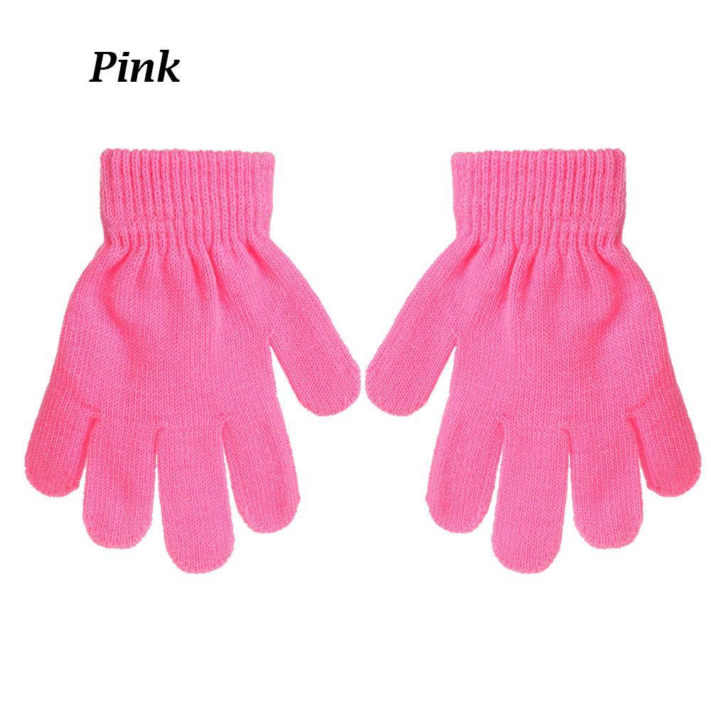 Winter Kids Warm Knitted Glove Stretch Children