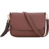EVVE Small Crossbody Bags for Women Trendy Flap Saddle Purses with Tassel Vegan leather Shoulder bag